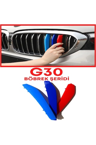 G30 2018- 3 Renk M Stil Panjur Böbrek Şeridi