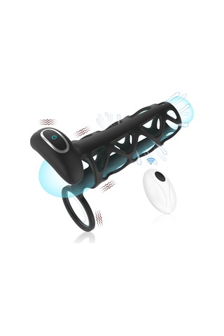 Carmine G Noktası Ve Klitoris Uyarıcılı Şarjlı Titreşimli Penis Kılıfı