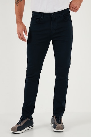 Buratti Streç Pamuklu Regular Fit Normal Bel Düz Paça Erkek Pantolon 674002 Lacivert
