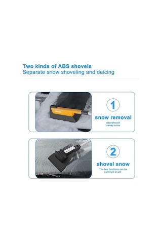 Wondernest Teleskopik Kar Küreği Kazıyıcı, Cam Buz Fonksiyonlu Araba Oda 0