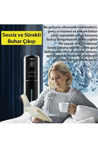Tüm Ev İçin 9 Litre Büyük Boy Hava Nemlendirici Humidifer Bebek Ve Çocuklar İçin Uv Karbon Hava Temizleme