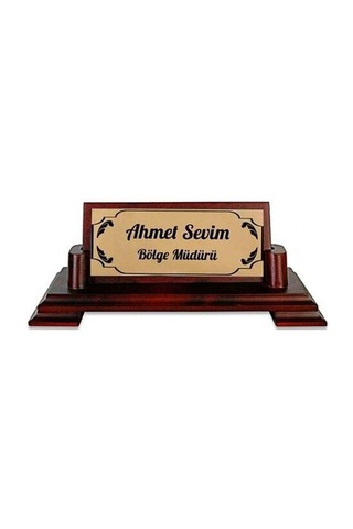 Ahşap Masa İsimliği 102