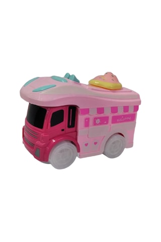 Beyaz Kuş Oyuncak Sevimli Kamyon Pembe Işıklı Sesli Yürüyen 15 Cm
