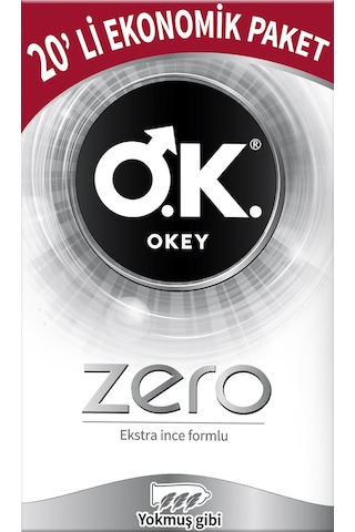 Okey Zero Prezervatif 20'li