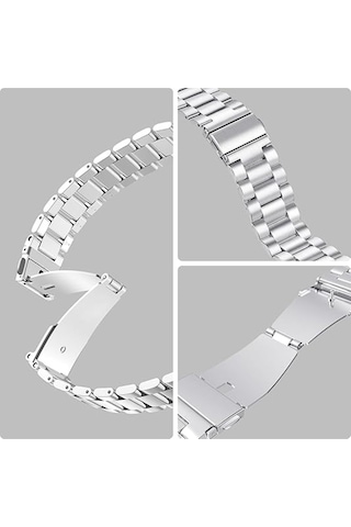 Samsung Galaxy Watch 7 Fe 4 5 Pro 6 Seri 40 42 43 44 45 46 47 Mm Uyumlu 20mm Çelik Saat Kordonu