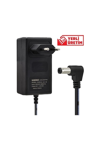 Weko 5 Volt - 3 Amper 5.5 2.5 Uçlu Plastik Kasa Priz Tipi Adaptör