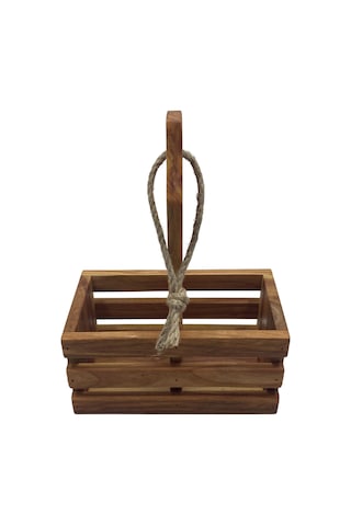 Ahşap Doğal 2li Yağdanlık Ve Sosluk Altı Kiraz 1 Adet Ahşap