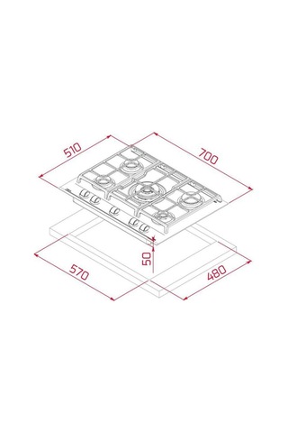 Teka HLB 8600 ST - GZC 75330 XBC ST - DLV 68660 ST TOS Urban Serisi Gri Ankastre Set