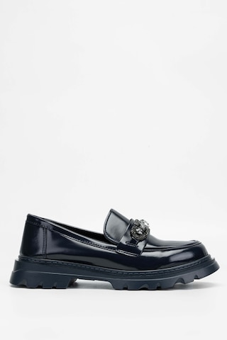 Tamer Tanca Kadın Vegan Lacivert Loafer Ayakkabı 817 2399 Bn Ayk Sk23/24 Lacı Acma Lacivert