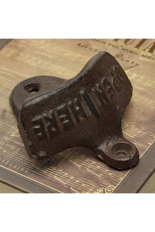 Vintage Antika Ev Mutfak Duvara Monte Bar Bira Bardağı Şişe Kapağı Açacağı Hediye Diğer