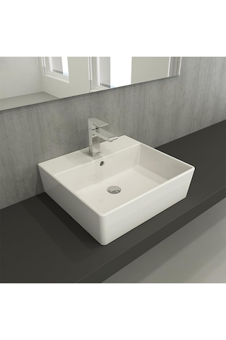 Bocchi Milano Lavabo 50 CM Parlak Beyaz 1216-062-0126