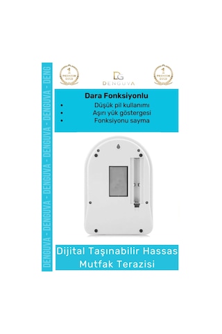 Terazi 10kg Kapasite Dijital Lcd Ekranlı Sayma Fonksiyonlu Dara Modlu Hassas Mutfak Terazisi Çok Renkli