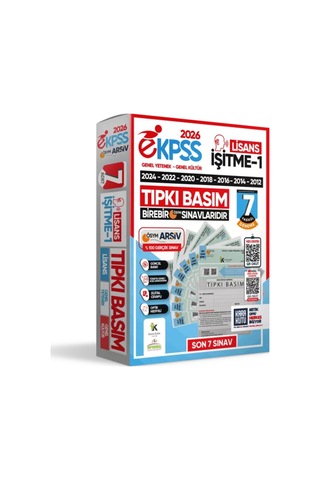 2026 Ekpss Lisans İşitme-1 ÖSYM Çıkmış Soru Tıpkı Basım Soru Kitapçıkları 7li Tg Deneme Paketi