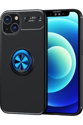 Apple Uyumlu iPhone 13 6.1 Kilif Yüzüklü Soft Premium Silikon Kapak 414628963