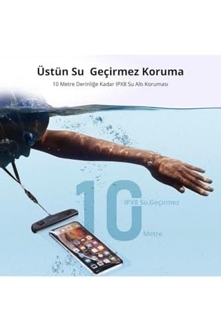 Su Geçirmez Telefon Kılıfı Şeffaf -