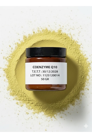 Koenzim Q10 Coq10 Toz Hammadde 50 Gr.