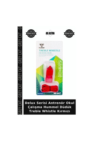 Delux Serisi Antrenör Okul Çalışma Hummel Düdük Treble Whistle Kırmızı