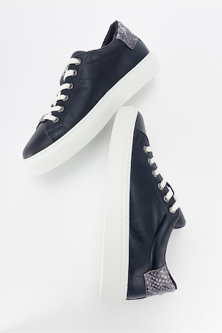 Luvishoes Ayverıe Lacivert Hakiki Deri Kadın Sneakers Lacivert
