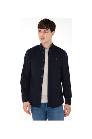 U.s. Polo Assn. Erkek Lacivert Gömlek Desenli 50291395-vr033 Lacivert