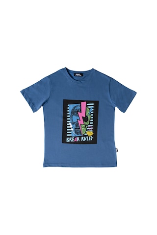 No Fear Erkek Çocuk Tshirt Nfr-b500321 Mavi