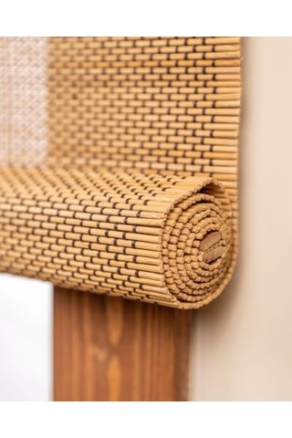 Olympos Ahşap Bambu Stor Perde 120 X 180 Çok Renkli