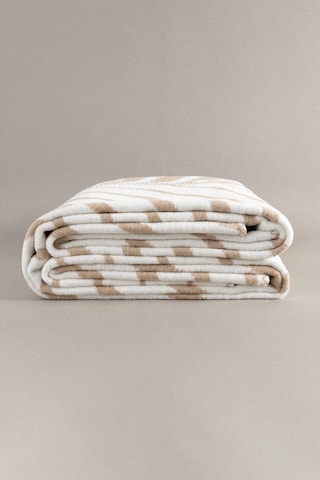 Twin Battaniye Soft Pamuklu Çift Kişilik Battaniye Kahve Krem 200 X 220 5036a Kahve Krem