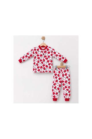 Melfa Kız Çocuk Pijama Takımı Kırmızı