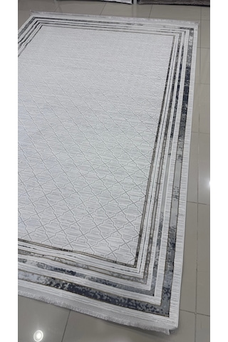 Safyün Halı Kadife Kf466 Gri 200 X 290 Renkli