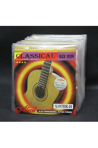 Alice A-107Bk-H Siyah Misinalı Klasik Gitar Tel Seti