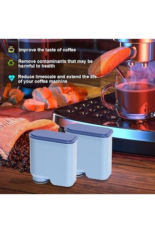 Jzcat Philips Saeco Aquaclean Ca6903/10/00/01/22/47 Için 2 Adet Aktif Karbon Su Filtresi Kartuşu