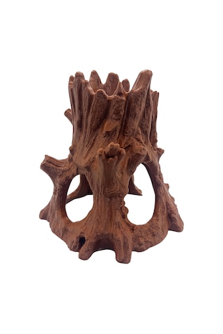 3d Yazıcı Akvaryum Dekoru Yapay Ağaç Kökü Mağara Petg 17x17cm Kp3d10117