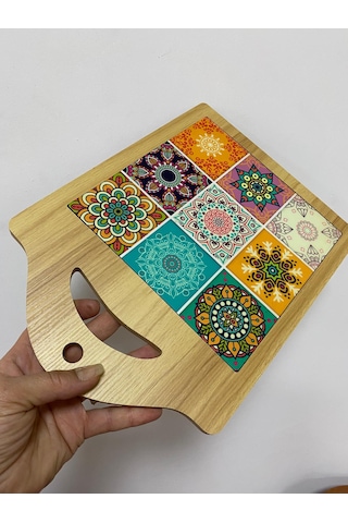 Bambu Desenli Kesme Tahtası