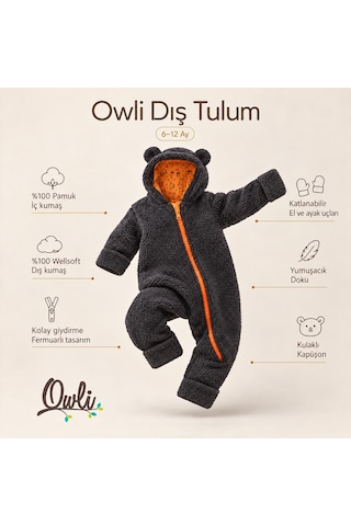 Owli Dış Tulum Antrasit 001