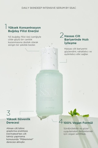 Aippo Daily Skindeep By Ssac Buğday Filizi Özlü Serum 30 ML