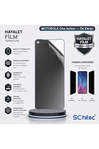 One Action Uyumlu Ön Yüzey Hayalet Privacy Hidrojel Ekran Koruyucu 02969105
