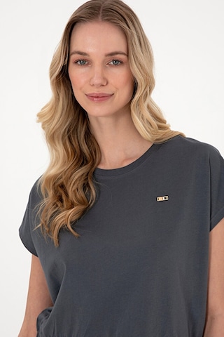 U.S. Polo Assn. Kadın Bisiklet Yaka Tişört 50305720-vr046 Gri