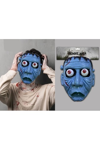 Frankenstein Temalı Sallanan Oynar Gözlü Maske Standart
