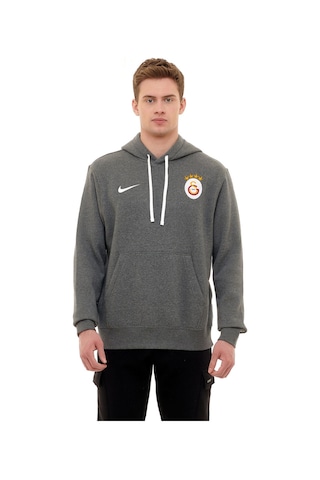 Galatasaray Lisanslı Nike Kapüşonlu Erkek Sweat 098 Koyu Gri