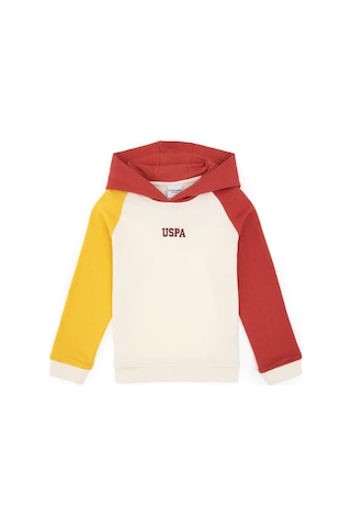 U.S. Polo Assn. Erkek Çocuk Krem Kapüşonlu Sweatshirt 50316606-VR256