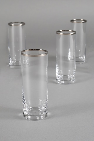 Rakle Avantgarde Platin 4'lü Rakı Bardağı Seti 195 Cc