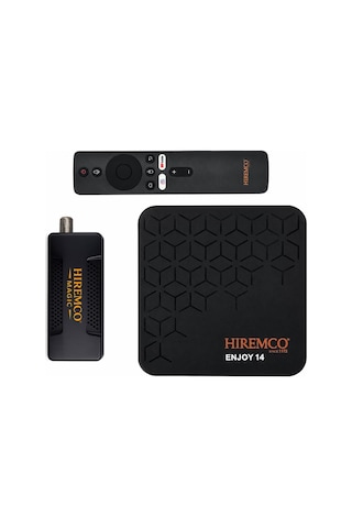 Hiremco Enjoy 14 + Magic Usb-a Kurulu Uydu Seti 4k Android Tv Box