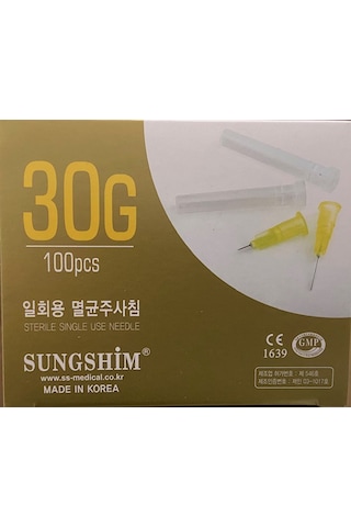 Sungshım - 30gx13mm - Mezoterapi İğne Ucu 100 Lük Paket