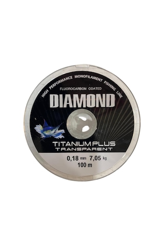 Bauer Diamond Titanium Plus 0.18 Mm 100 Mt Makara Misina - Renk: Füme 7,05 Kg