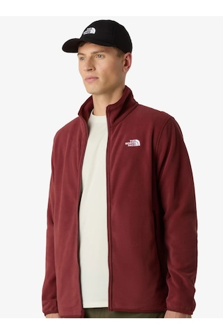 The North Face Glacier Fleece Full Zip Hiking Fleece Erkek Polar Bordo