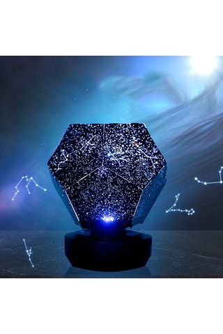 Yifomall 7 Renkli Yıldız Projektörü İle Bluetooth Hoparlör, Uzaktan Kumandalı Şarjlı Gölgeleme Lambası, Romantik Atmosfer Oluşturucu