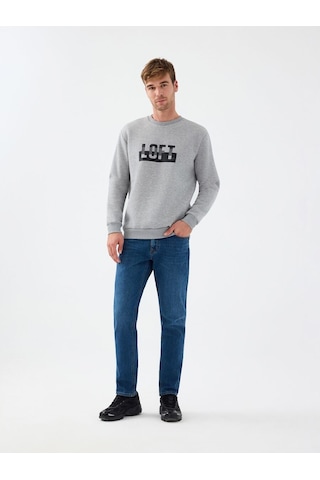 LOFT Regular Fit Erkek Sweatshirt Lf2041178 Q1.v1 Gri Melanj