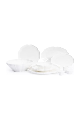 Maxx Doria Pure Hexa 12 Kişilik 58 Parça Yemek Takımı Pa2108 Beyaz