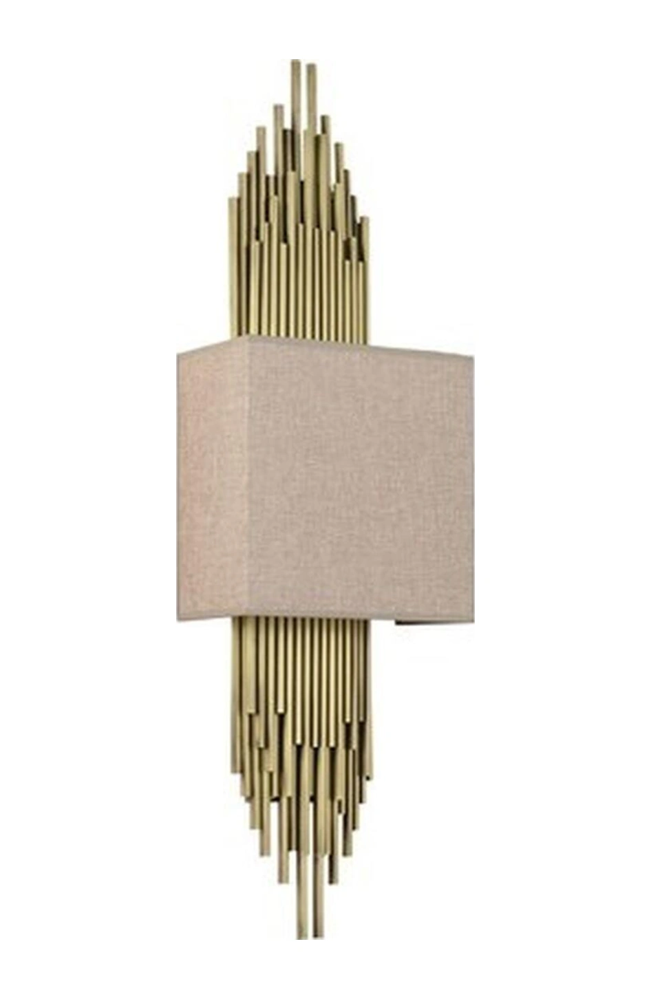 Lampaluce Straordinario Modern Tasarım Metal Ve Kumaş Aplik 85cm Sarı Renkli