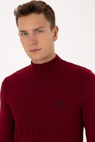 U.s. Polo Assn. Erkek Bordo Kazak /triko 50315037-vr014 Bordo