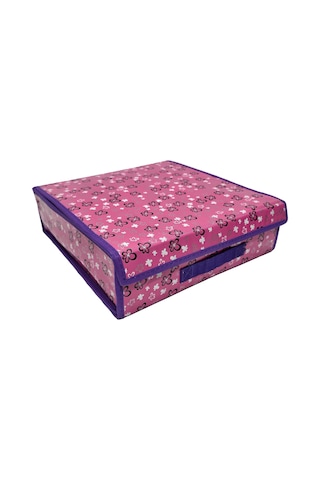 16 Bölmeli Çekmece Düzenleyici Organizer Pembe Çiçekli 102 Renkli